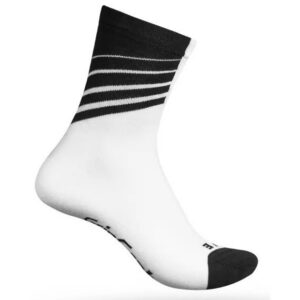 Racing Stripes Sock White/Black L