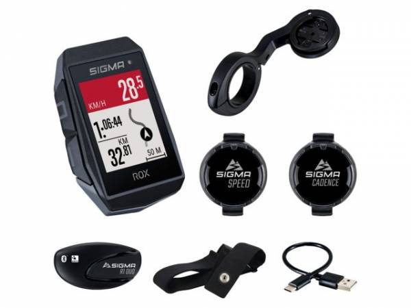 GPS Fietscomputer ROX 11.1 EVO GPS HR + CAD set