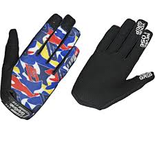 Rebel Rugged Full Finger Glove Blue Camo XXL