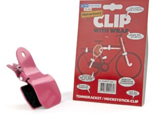 Clip with wrap tennis/hockey/paraplu roze