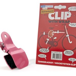 Clip with wrap tennis/hockey/paraplu roze