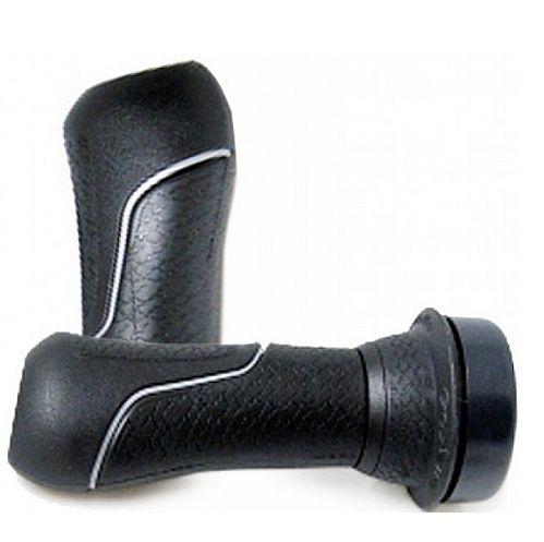 HANDVATSET INCL.DRAAIBEL zwart-zilver