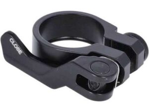 zadelpenklem met snelspanner 31.8 alu zwart