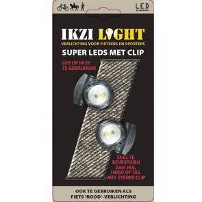 Led Clip-set 1x wit 1x rood incl. batterij