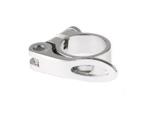 ZADELPENKLEM MET SNELSPANNER 31.8Ø ZILVER OP KAART