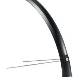 Voorspatbord Snello 28" x 46 mm - mat zwart
